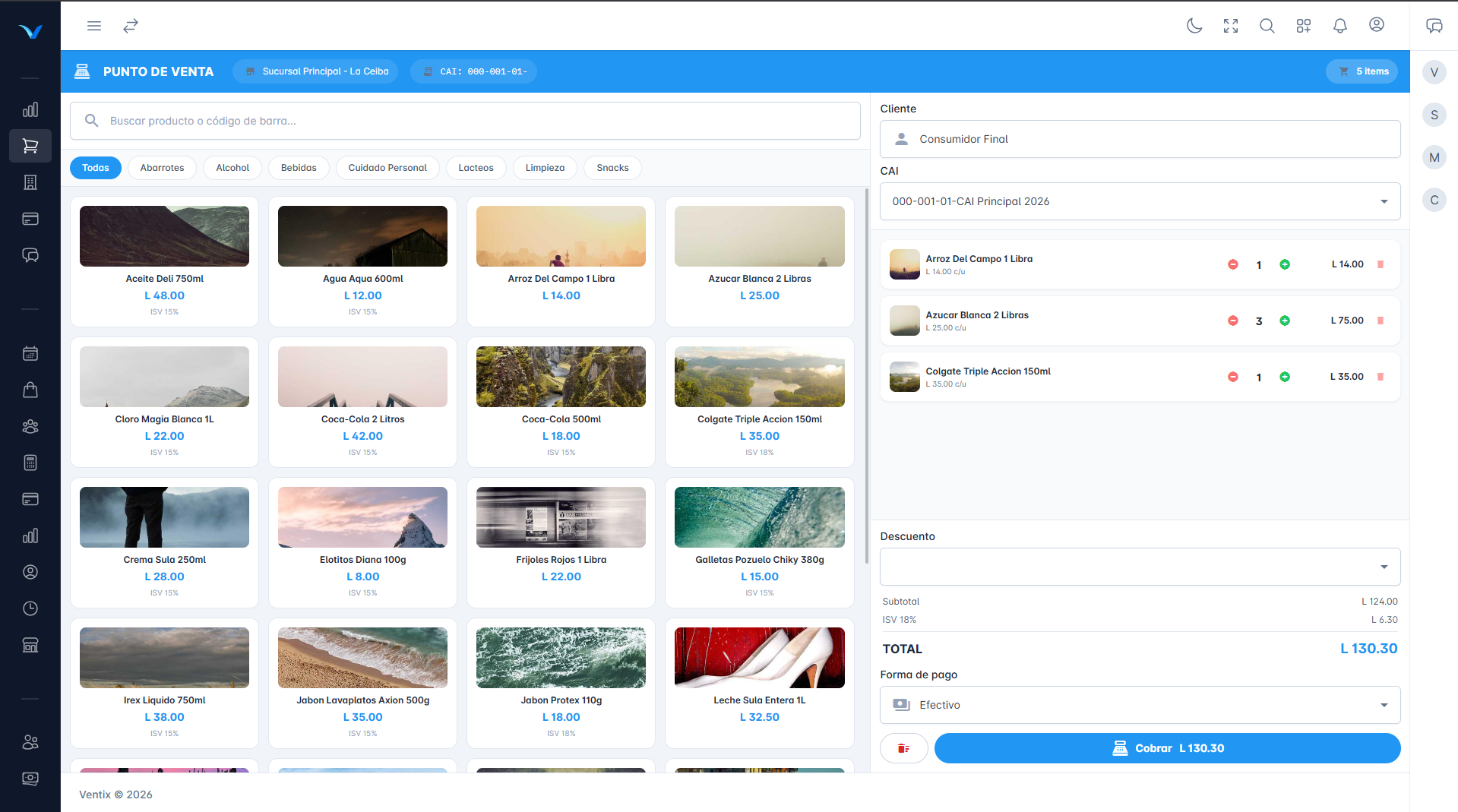 Punto de Venta Ventix - Compatible con pantallas Touch